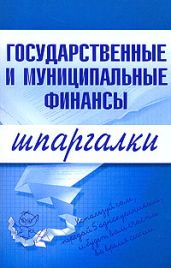 Государственные и муниципальные финансы - Новикова Мария